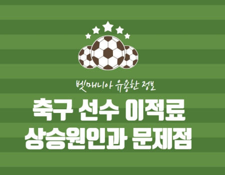 축구선수 이적료 상승원인과 문제점