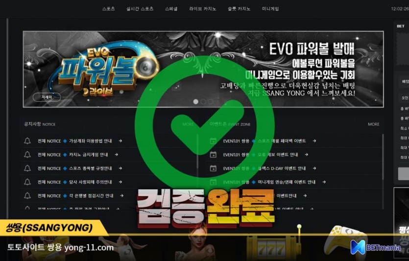 쌍용 토토사이트 먹튀검증