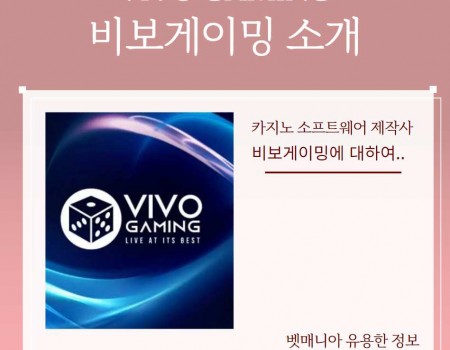 카지노, 비보게이밍 (VIVO GAMING) 소개